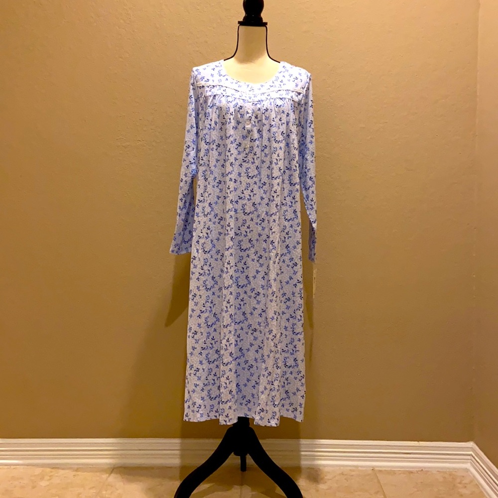 Eileen West Cotton Knit Ballet Nightgown M